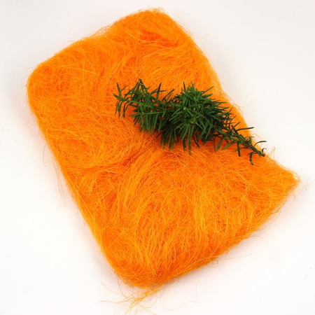 Sianko sizalowe - wypełnienie do pudełek pomarańczowe