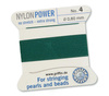 Griffin Nici nylonowe z igłą green 0,60mm [2m]