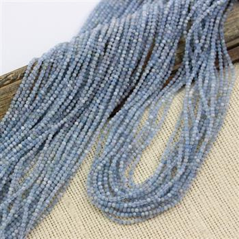 Akwamaryn kula fasetowana 2mm [sznur 38cm]