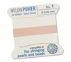 Griffin Nici nylonowe z igłą light pink 0,35mm [2m]