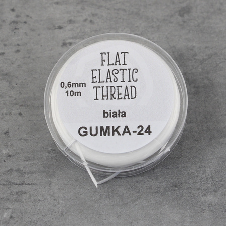 Zestaw do samodzielnego wykonania bransoletek na gumce z HOWLITU BIAŁEGO (kulki 6mm)