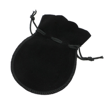 Sakiewka z weluru czarna 12x9cm