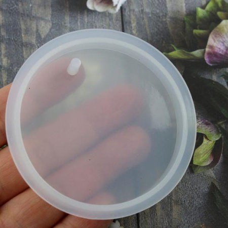 Forma silikonowa do odlewów z żywicy zawieszka moneta 68mm