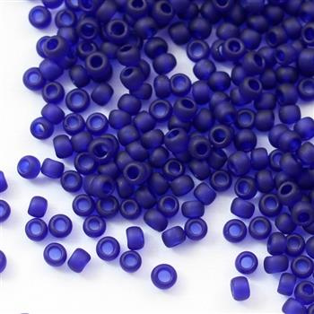 Toho Round 8/0 Transparent-Frosted Cobalt [10g]