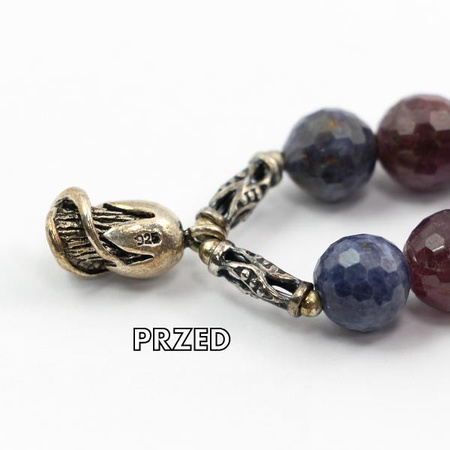 Pilnik z polerką do czyszczenia srebra długi