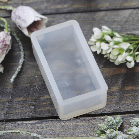 Forma silikonowa do odlewów z żywicy kaboszon fakturowany 40x20mm