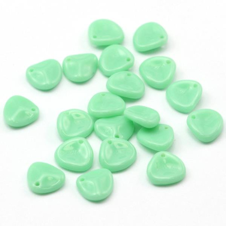Rose Petals 8x7mm Opaque Milky Green [10szt]