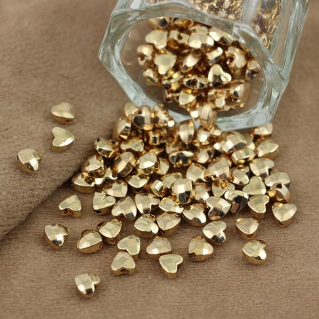 Hematyt zlote serce fasetowane 4mm [10szt]