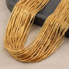 Hematyt złoty mini wałek 1,5x1,5mm [sznur 40cm]