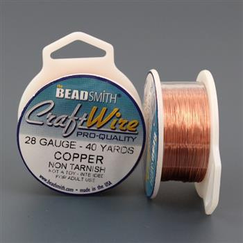 Beadsmith Drut miedziany COPPER 0,3mm/36,8m