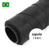Sznurek do makramy brazylijski woskowany Black 1mm [szpula 144m]