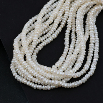 Perła słodkowodna oponka 3,5x2,5mm [sznur 35cm]