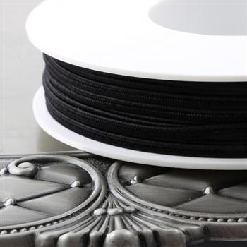 Sznurek sutasz wiskoza Pega 3mm czarny [szpula 50m]