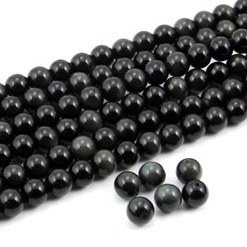 Obsydian tęczowy kula gładka 8mm