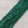 Malachit syntetyczny kula fasetowana 2mm [sznur 39cm]