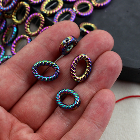 Hematyt tęczowy owal 15x11mm