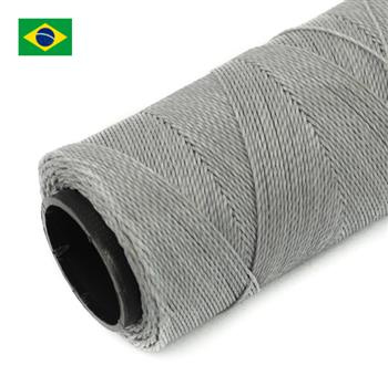 Sznurek do makramy brazylijski woskowany Light Grey 1mm [1metr]