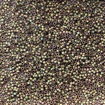 Miyuki Delica 11/0 Metallic Grey-Pink Matted [5g]