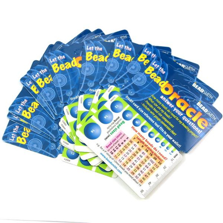 Karta - pomoc do mierzenia wielkości koralików Bead Oracle