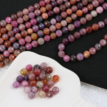 Rubin kula fasetowana 5mm [10szt]