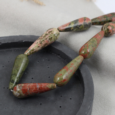 Unakit kropla gładka 30x10mm