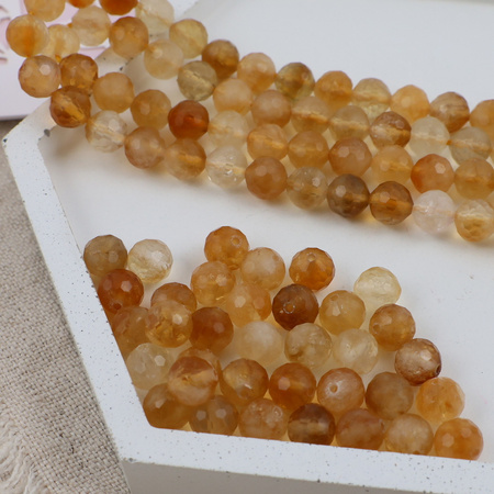 Cytryn kula fasetowana 7mm