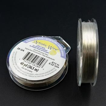Drut miedziany ARTISTIC WIRE SILVER 0,32mm/36,5m