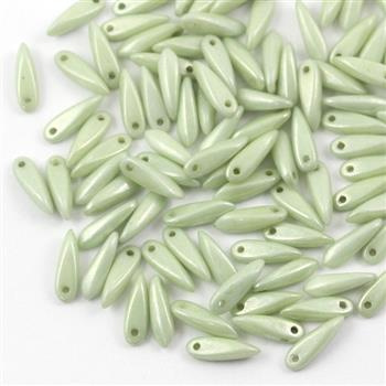 Dagger Chalk White Mint Luster 3x10mm [20szt]