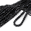 Turmalin czarny kostka fasetowana 4mm [sznur 39cm]
