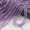 Ametyst kula fasetowana 3mm [sznur 39cm]