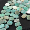 Amazonit plaster fasetowany 22x16mm