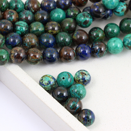 Chryzokola kula gładka 10mm