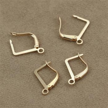 Bigle typ angielski metalowe złote 15x12mm [1 para]