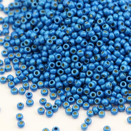 Toho Round 11/0 Permafinish - Matte Galvanized Caribbean Blue [10g]