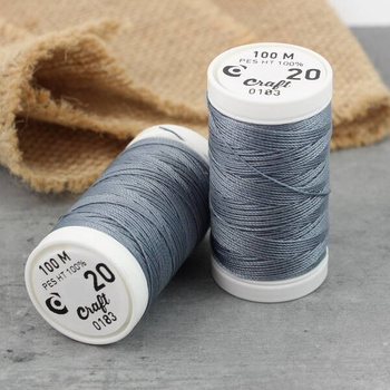 Supermocne nici Craft szare nr 20 [szpula 100m]