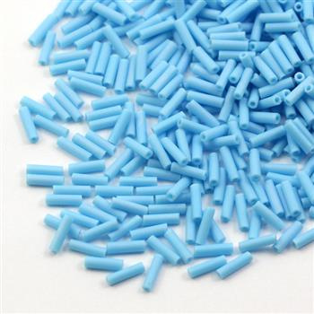 Miyuki Bugle #2 Opaque Turquoise Blue Matted AB 6mm [5g]