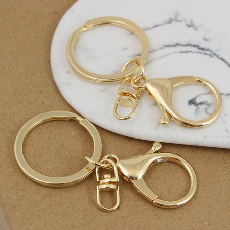 Zapięcie do breloka złote 65mm