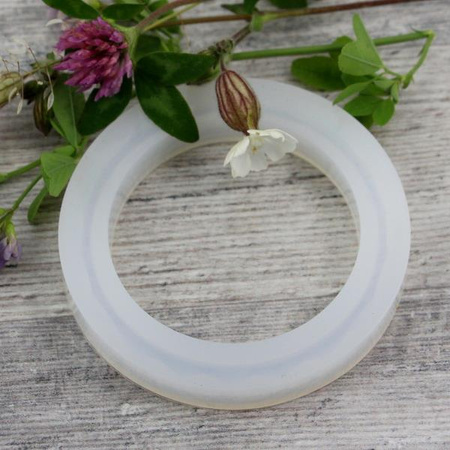 Forma silikonowa do odlewów z żywicy bransoletka fasetowana 20x1cm