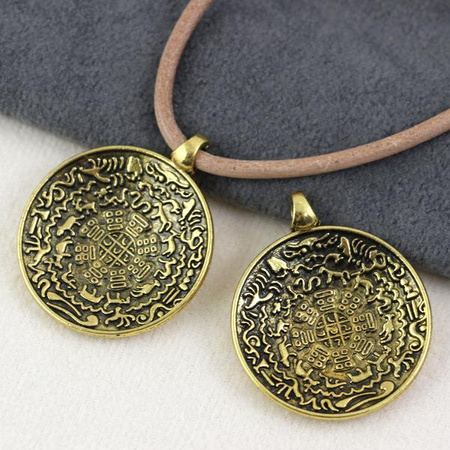Zawieszka medalion złoty 32mm