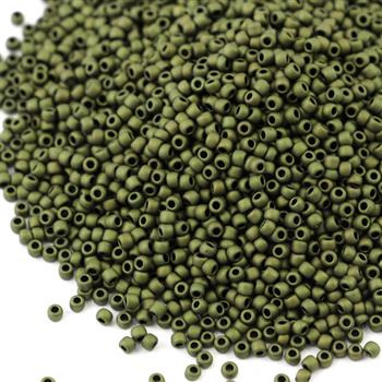 Toho Round 11/0 Matte-Color Dk Olive [10g]