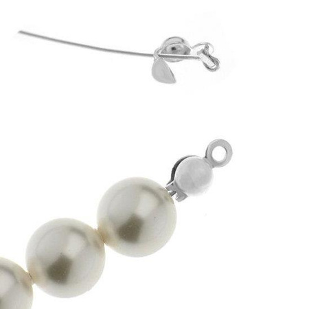 Łapaczka typu dziewczynka srebrna AG925 12mm