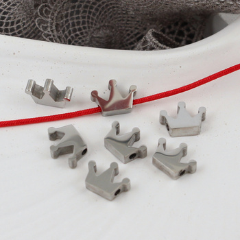 Przekładka korona stal szlachetna 10x7mm