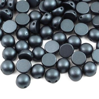 CzechMates Cabochon 6mm Pastel Dark Grey [10szt]