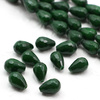 Jadeit kropla fasetowana zielona 12x8mm