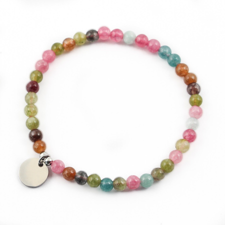 Zestaw do samodzielnego wykonania bransoletek na gumce z JADEITU (kulki 4,5mm)