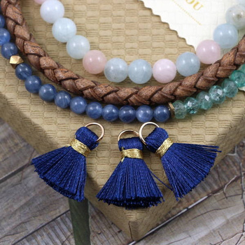 Chwost wiskozowy garnatowy z ogniwem 20x6mm