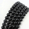 Turmalin czarny kula gładka 8mm [sznur 39cm]