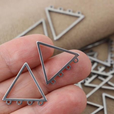 Baza kolczyka trójkąt stal szlachetna 20x19mm