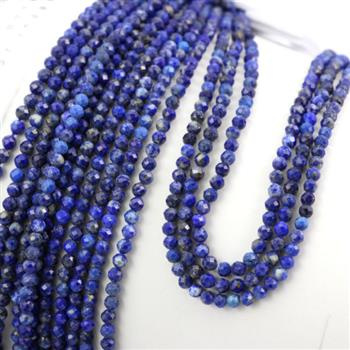 Lapis lazuli kula fasetowana 4mm [sznur 38cm]