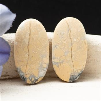 Kaboszony jaspis maligano 25x14x4mm [para]